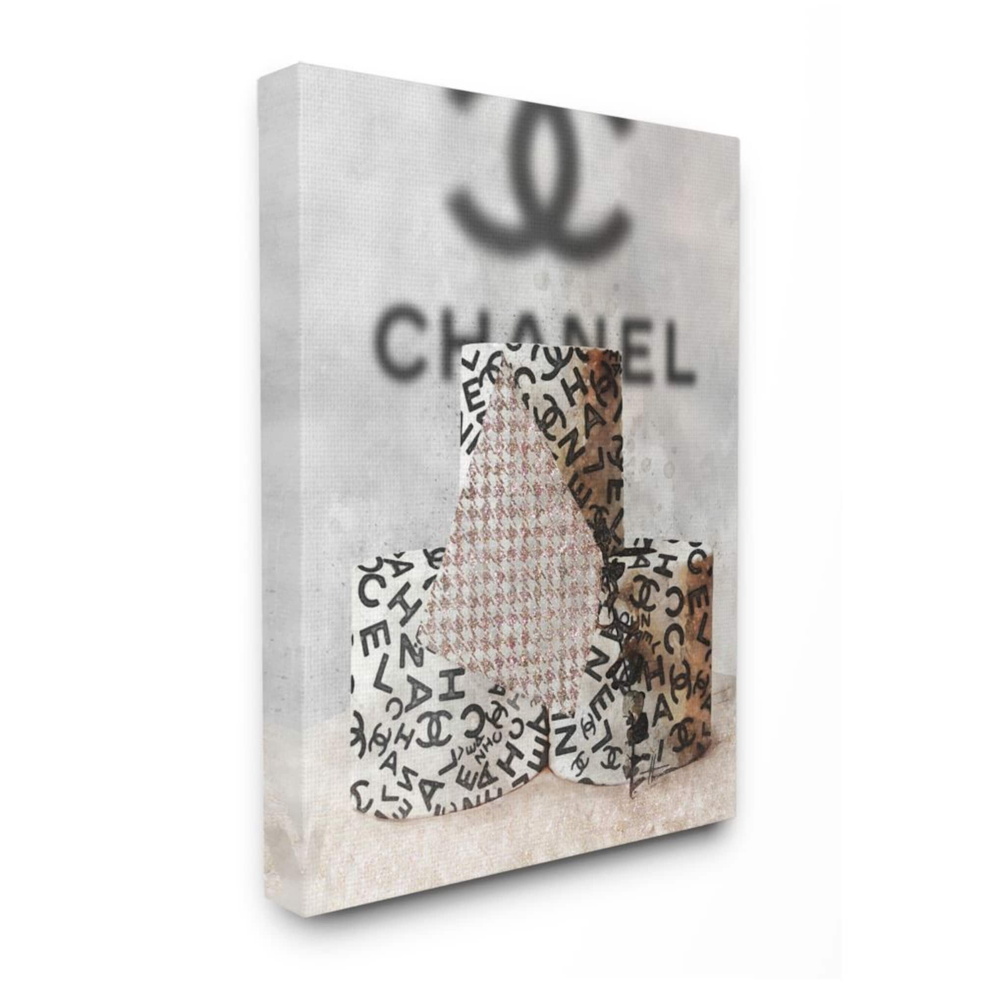 Stupell Industries Fashion Forward Toilet Paper Designer Detail Canvas Wall Art